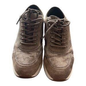Geox Women Brown Suede Sneakers